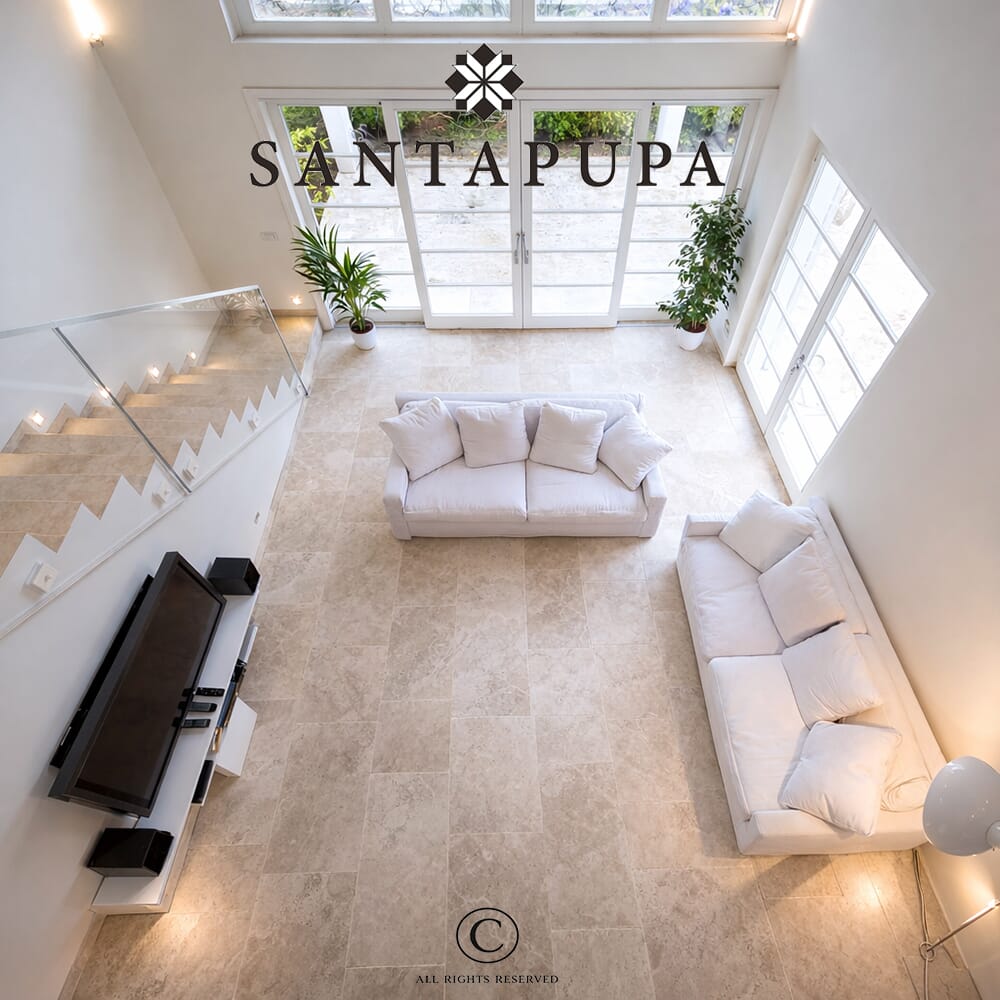 travertino antico per pavimenti interni