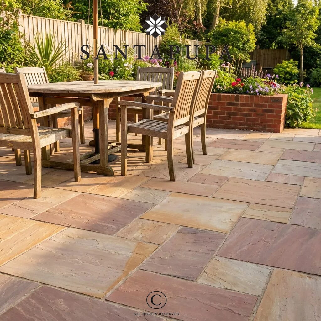 pavimento esterno in pietra giallo etrusco