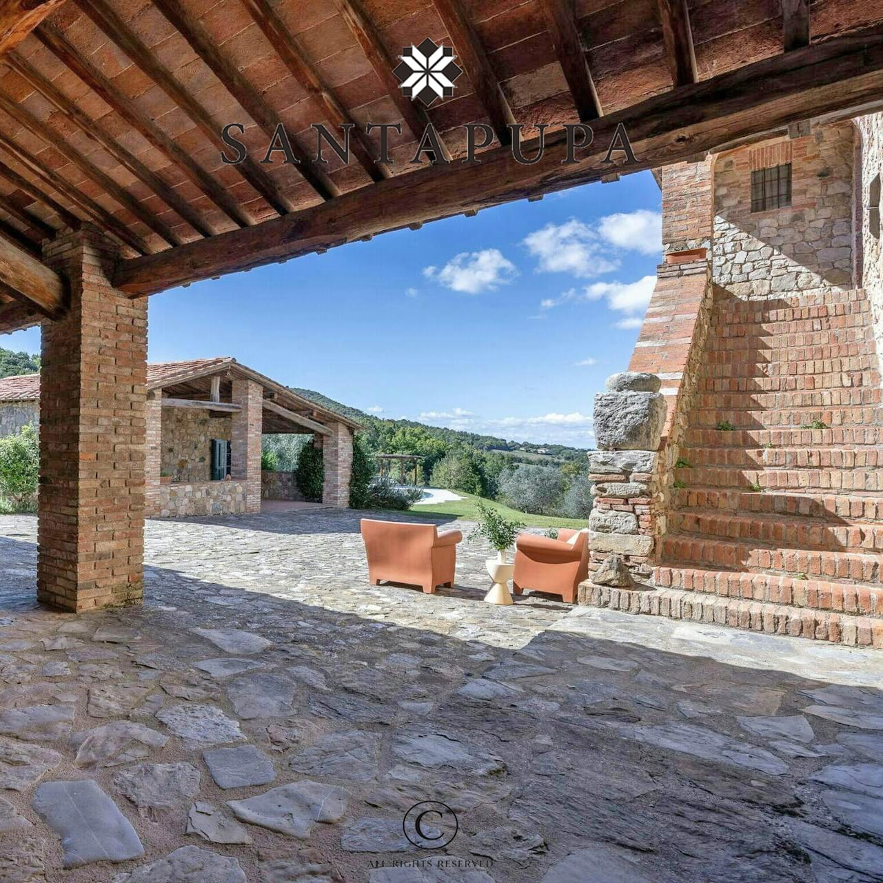 pavimento esterno in pietra misto chianti