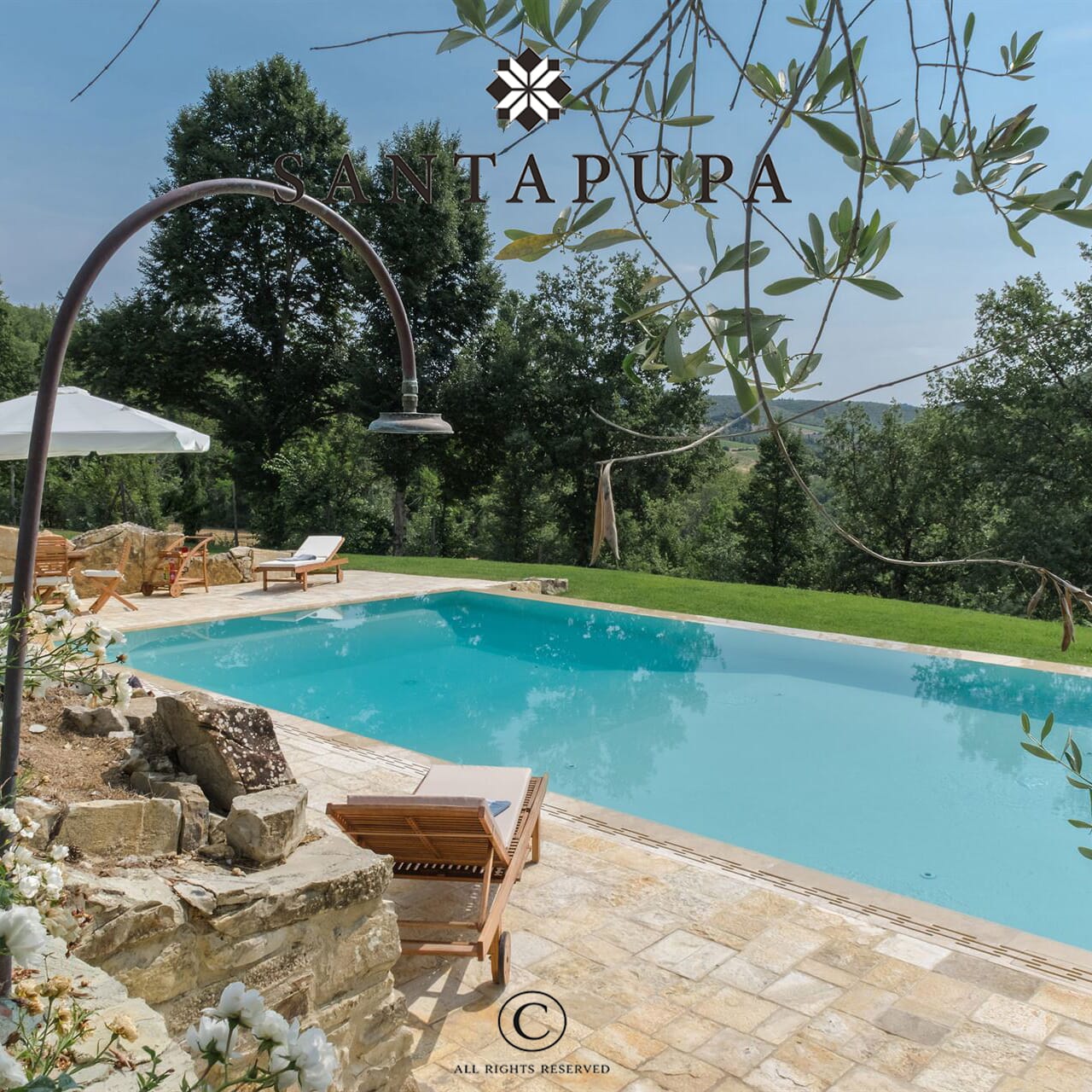 pietra calcarea anticata per piscine