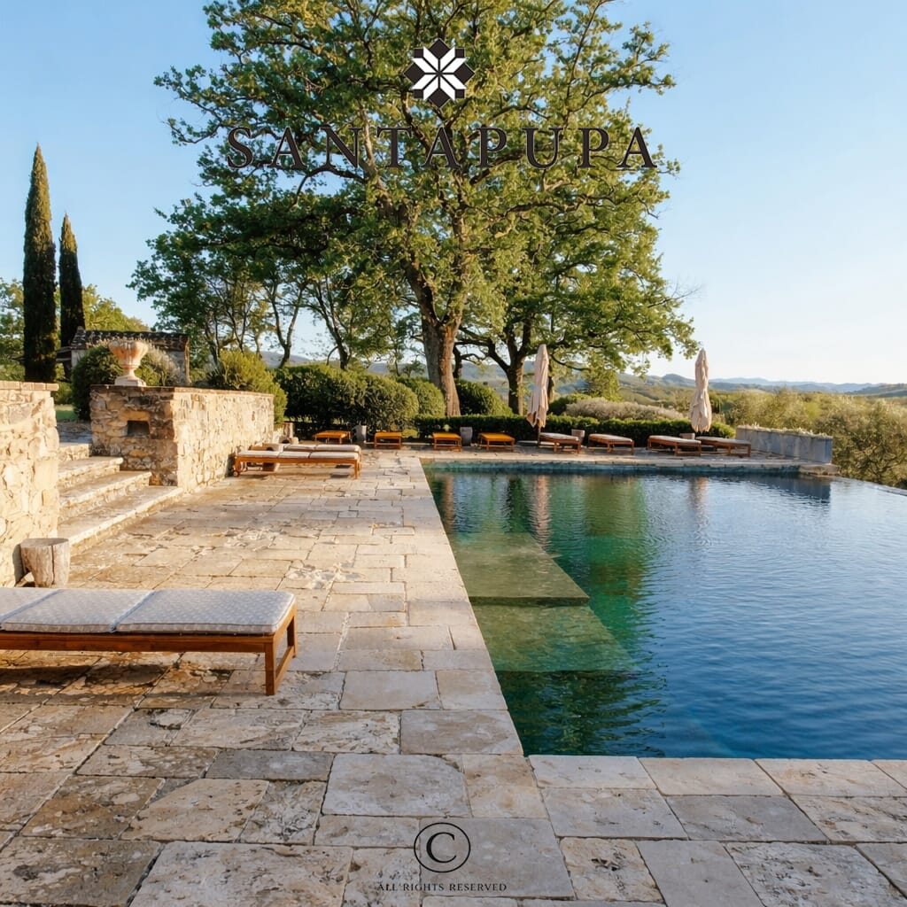 travertino anticato per piscine