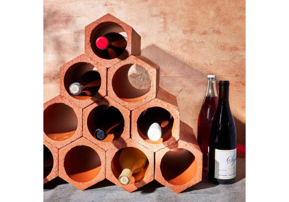 portabottiglie in cotto