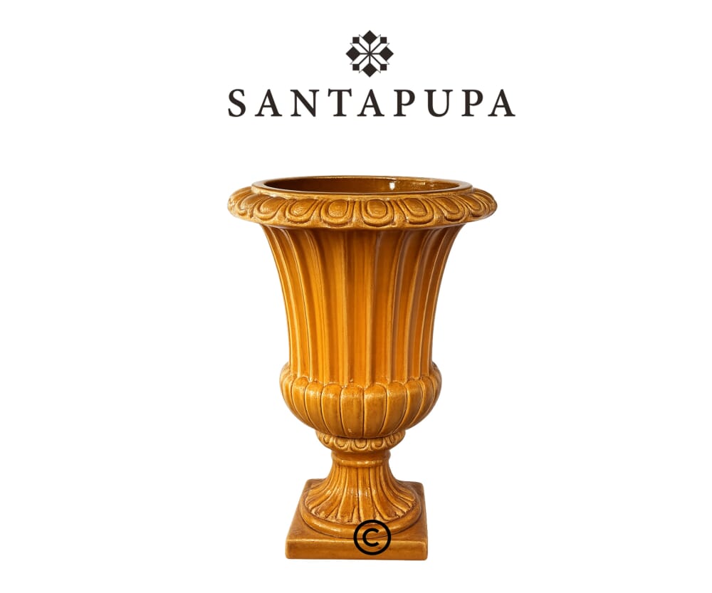 Vaso a coppa finitura smaltata