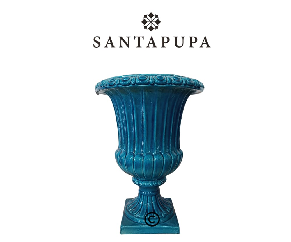 Vaso a coppa finitura smaltata