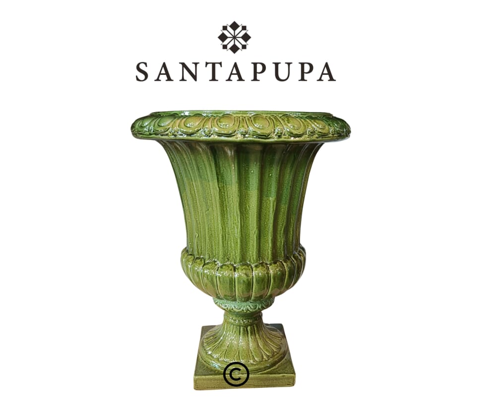 Vaso a coppa finitura smaltata