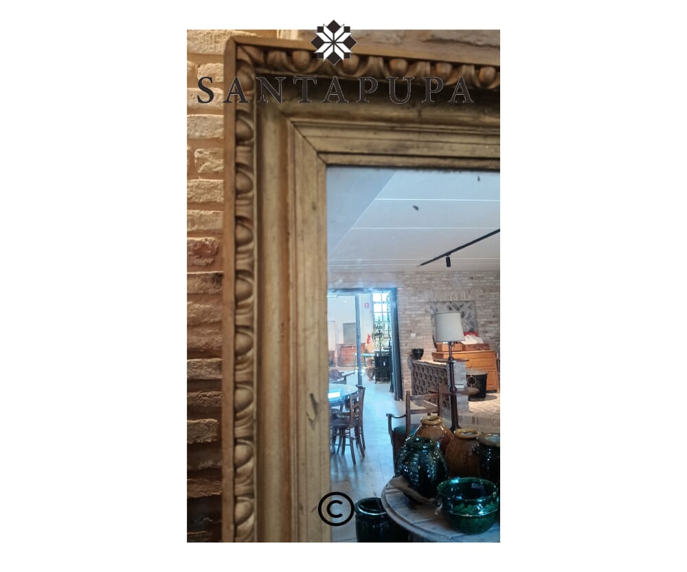 specchio antico cornice dorata 