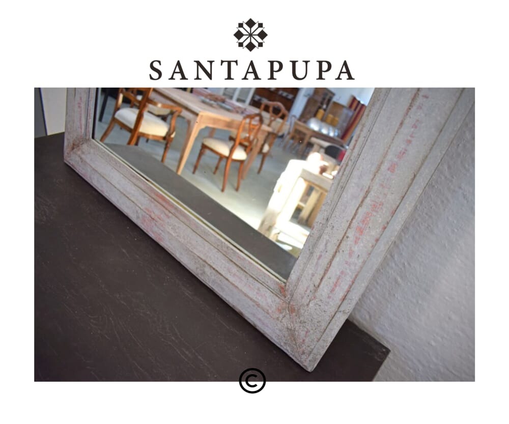 Specchio rettangolare grigio
