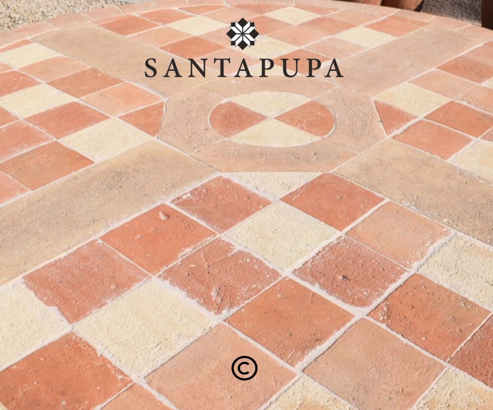 Tavolo artigianale in cotto 