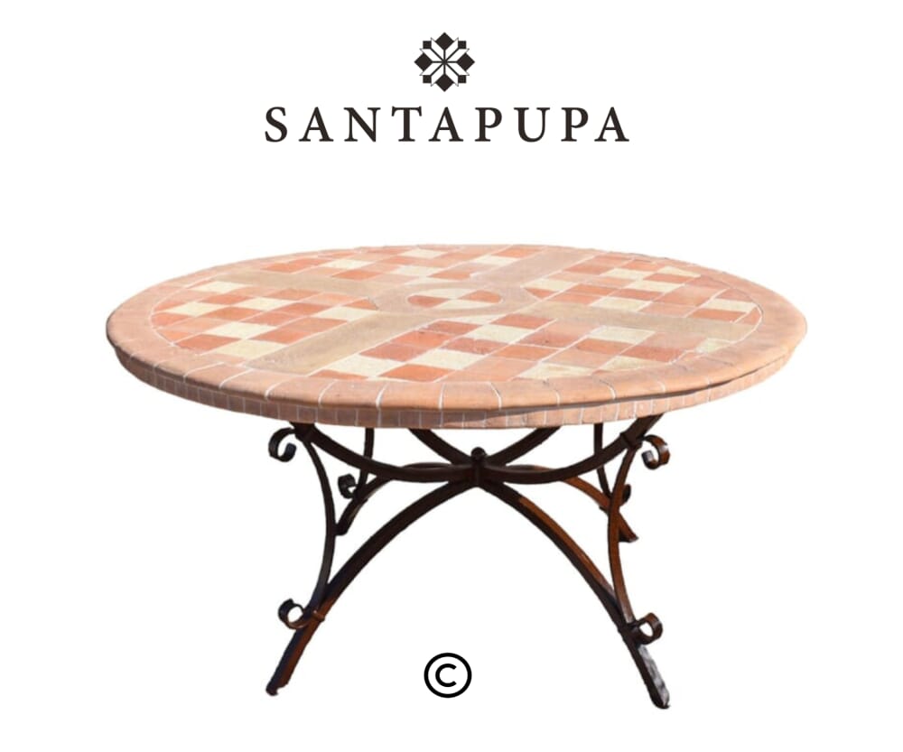 Tavolo artigianale in cotto 