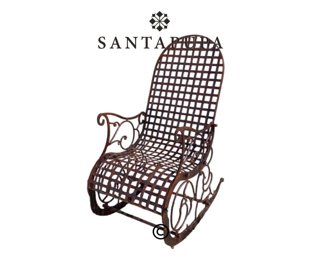 Sedia a dolndolo in ferro