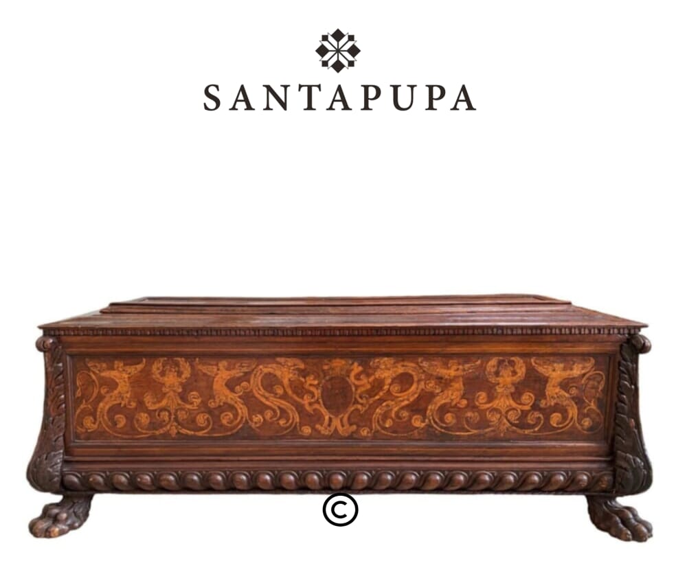 cassapanca antica in noce