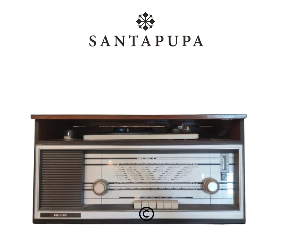 Radio Philips con giradischi 