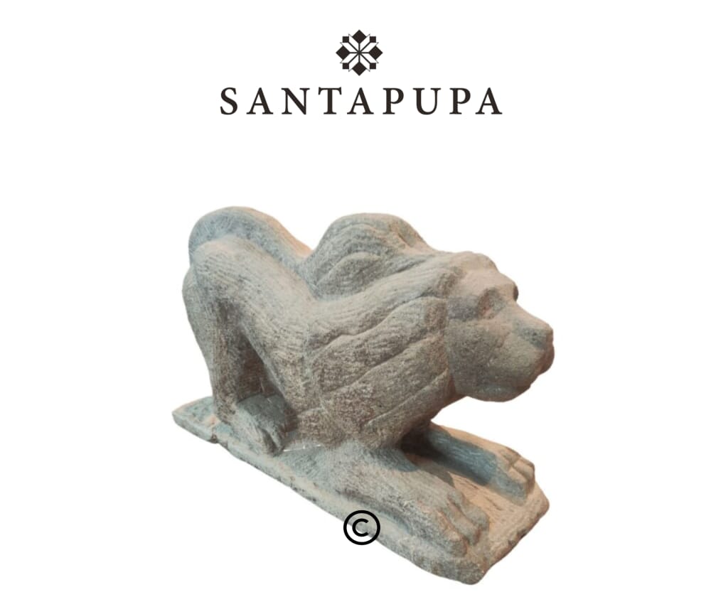 Scultura leone pietra serena 