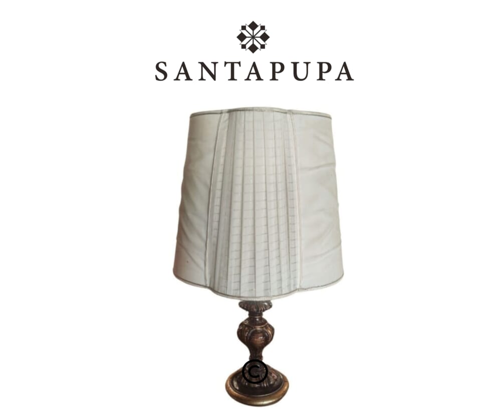 Lampada paralume plissettato 