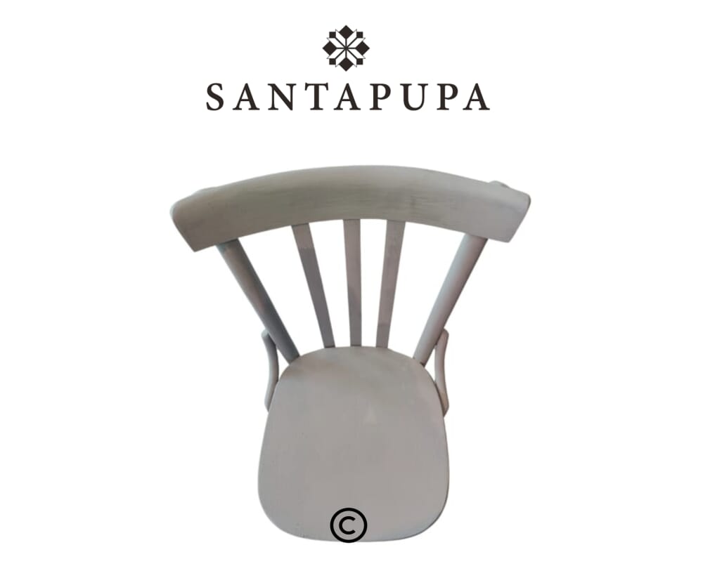 Sedia in legno grigia 