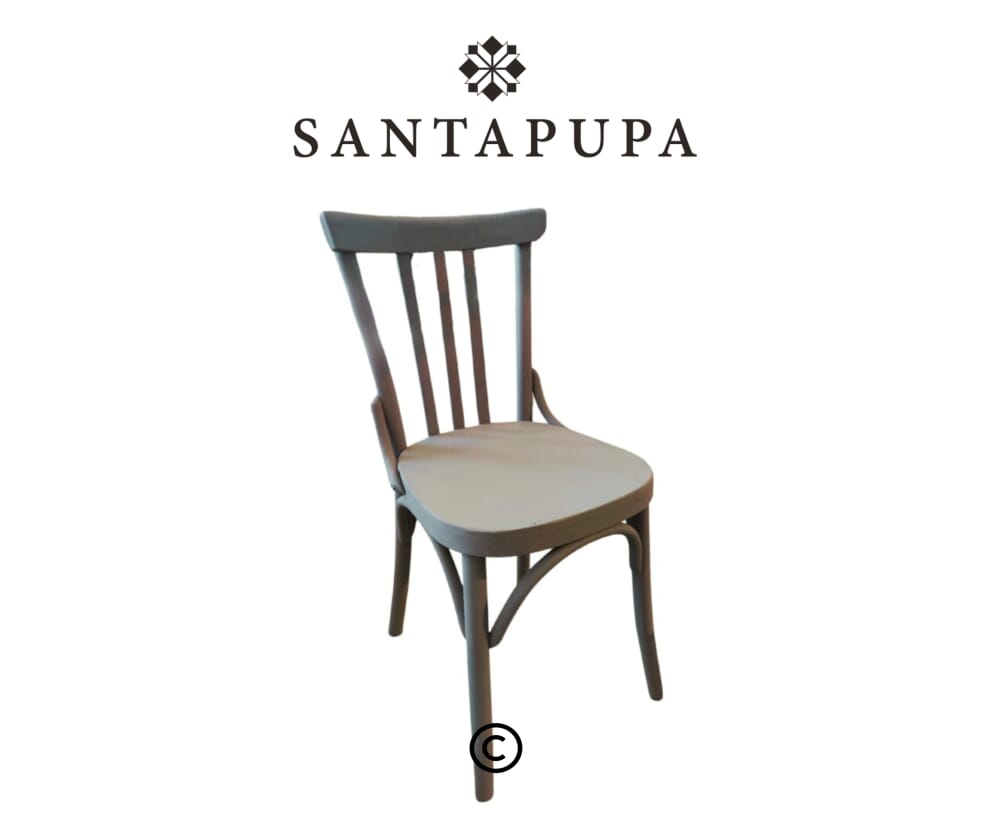 Sedia in legno grigia 