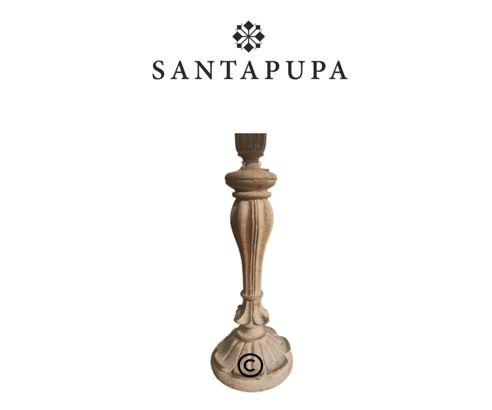 Lampada restaurata in tempera antica 