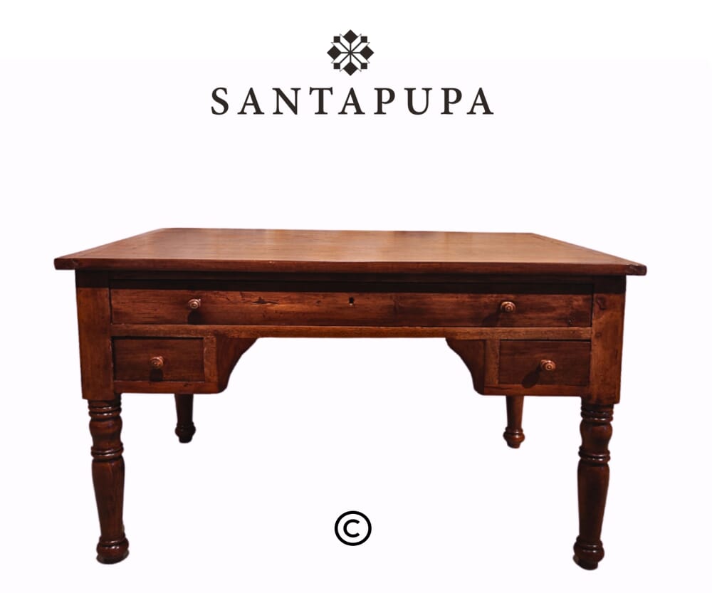 Scrivania antica in noce 