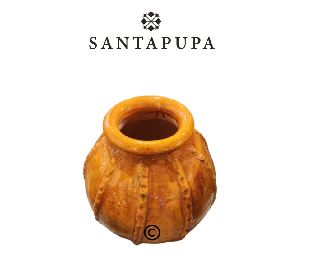 Vaso a sfera ocra 