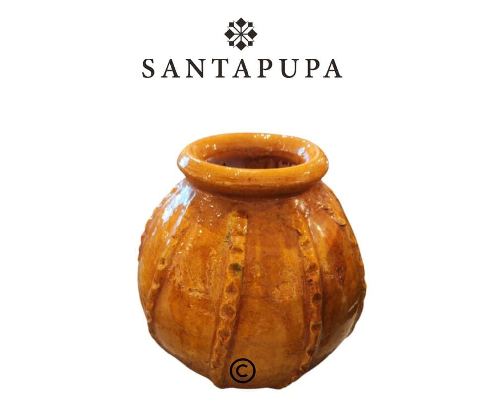 Vaso a sfera ocra 