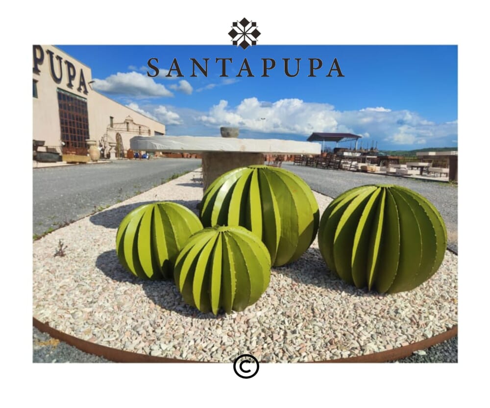 Scultura giardino in ferro cactus 