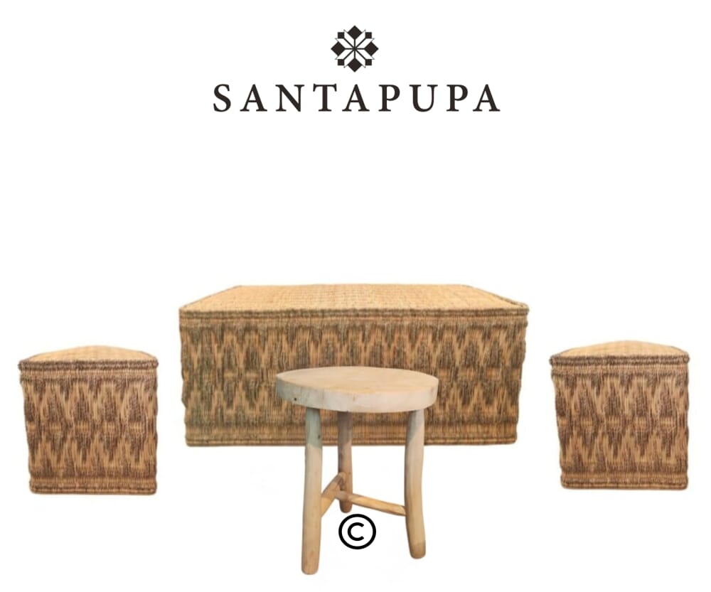 Salotto in vimini marocchino 