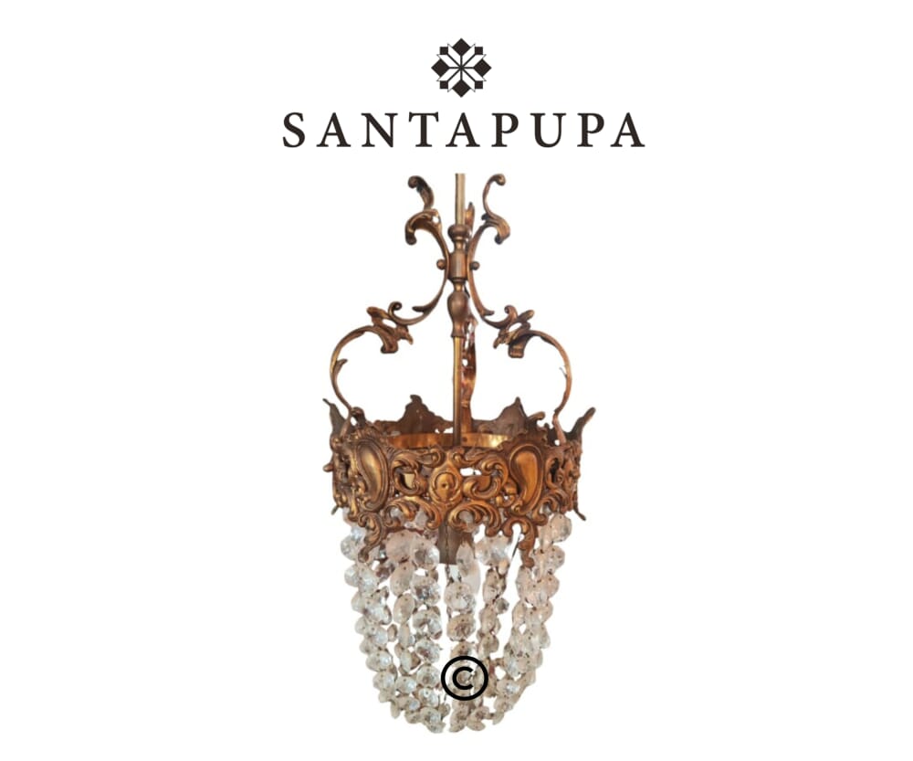 Lampadario gocce di cristallo 