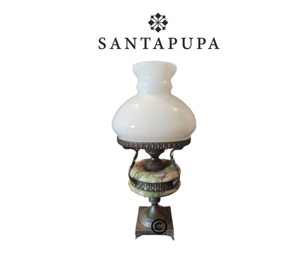 Abat jour argento e onice 