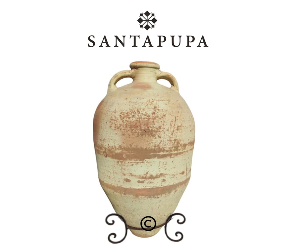 Anfora antica terracotta chiara 