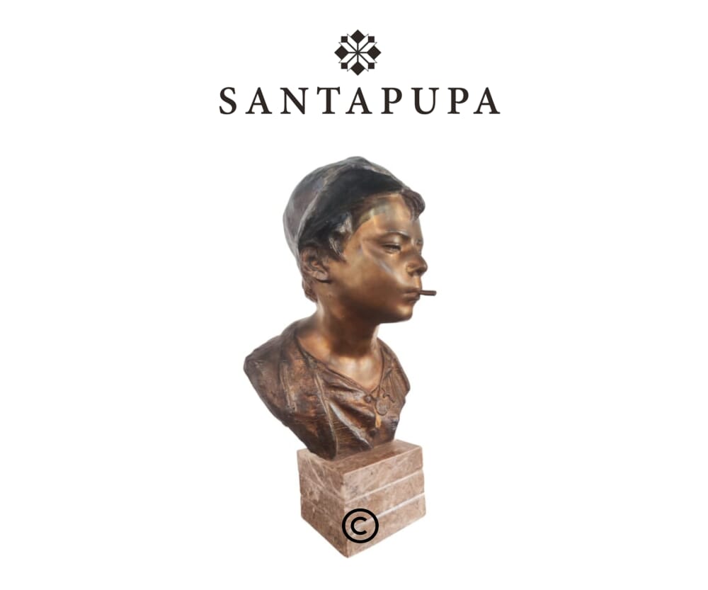 Scultura Bronzo scugnizzo napoletano 
