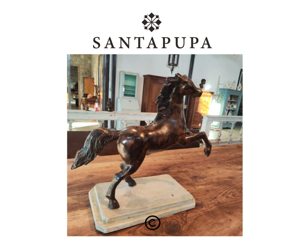 Scultura cavallo bronzo 
