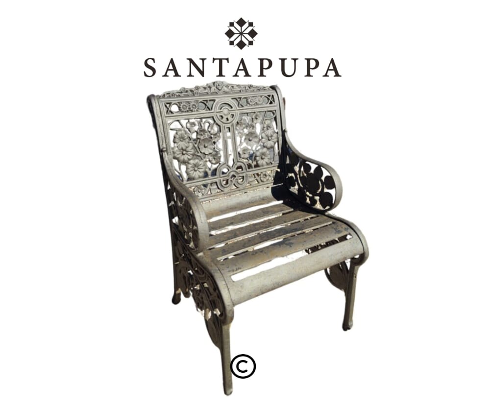 Poltrona ghisa giardino 