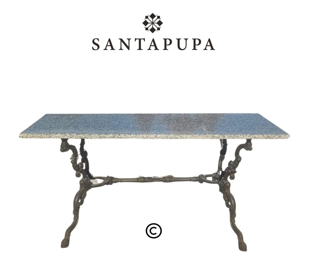 Tavolo marmo e ferro 